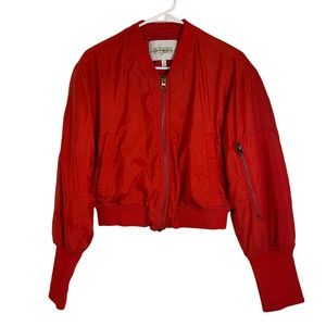 Kaya By Zendaya Womens Bomber‎ Jacket Size S Red